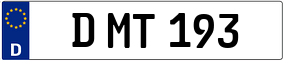 Trailer License Plate